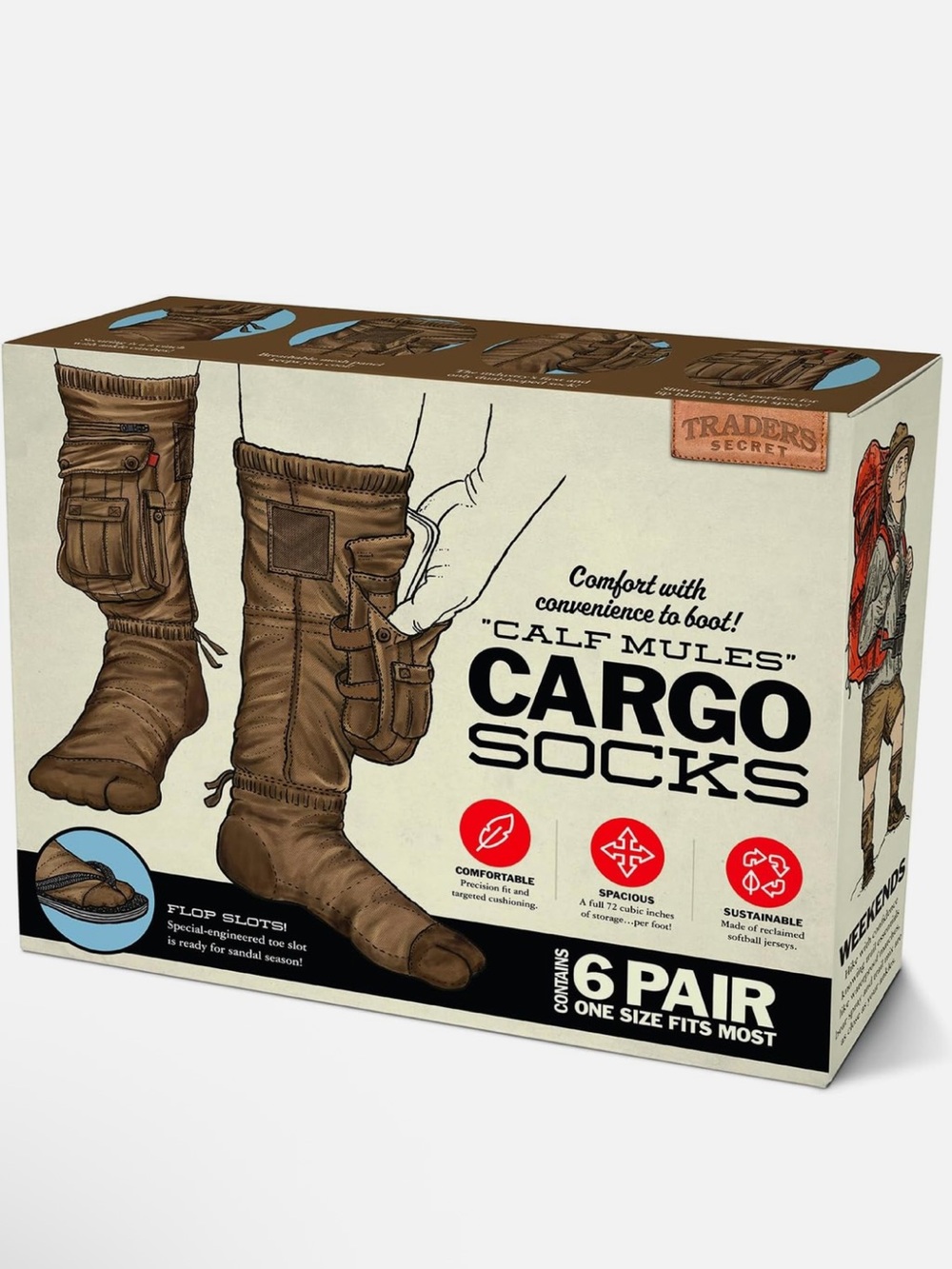Prank-O Cargo Socks Prank Gift Box – Empty Joke Present Box